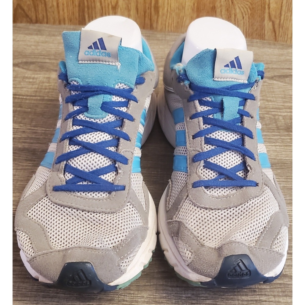 Adidas‎ Marathon 10 Sneaker Shoes Women's Size 8 Gray Blue - Picture 2 of 12